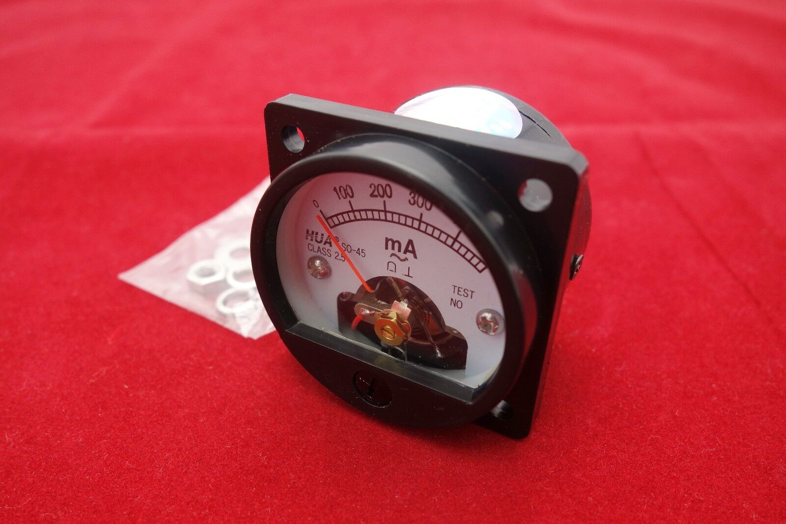 1PC AC 0-500MA Analog Ammeter Panel AMP Current Meter SO45 Cutout 45mm