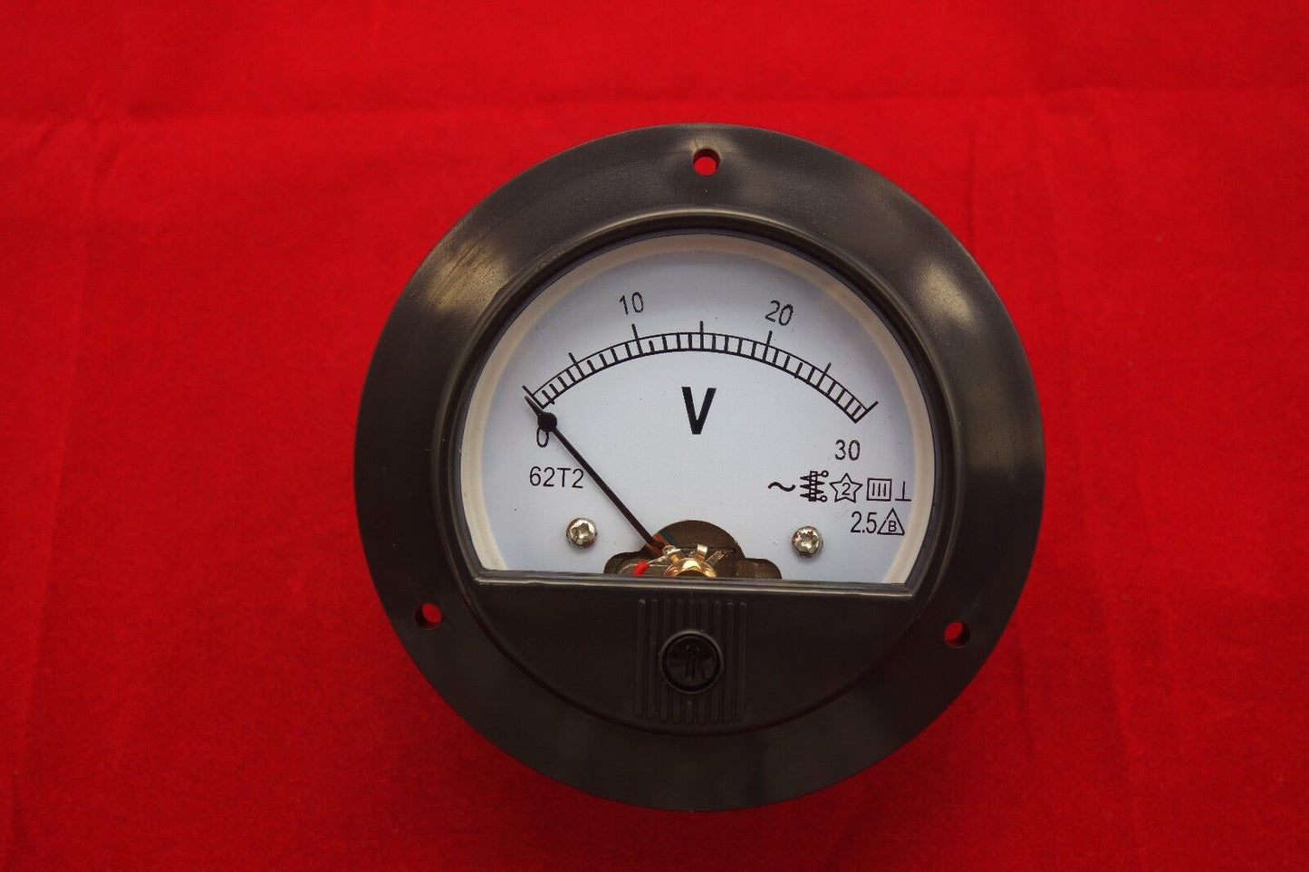 AC 0-30V Round Analog Voltmeter Voltage Panel Meter Dia. 90mm directly Connect