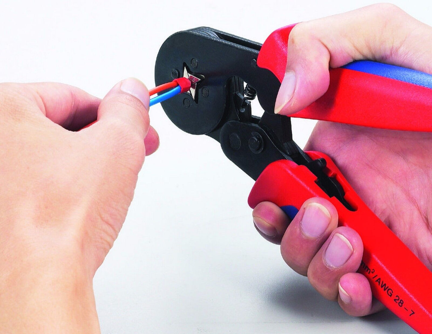 1PC MINI-TYPE Self-Adjustable Crimping Plier For Ferrules Four-Sided  0.25-6mm