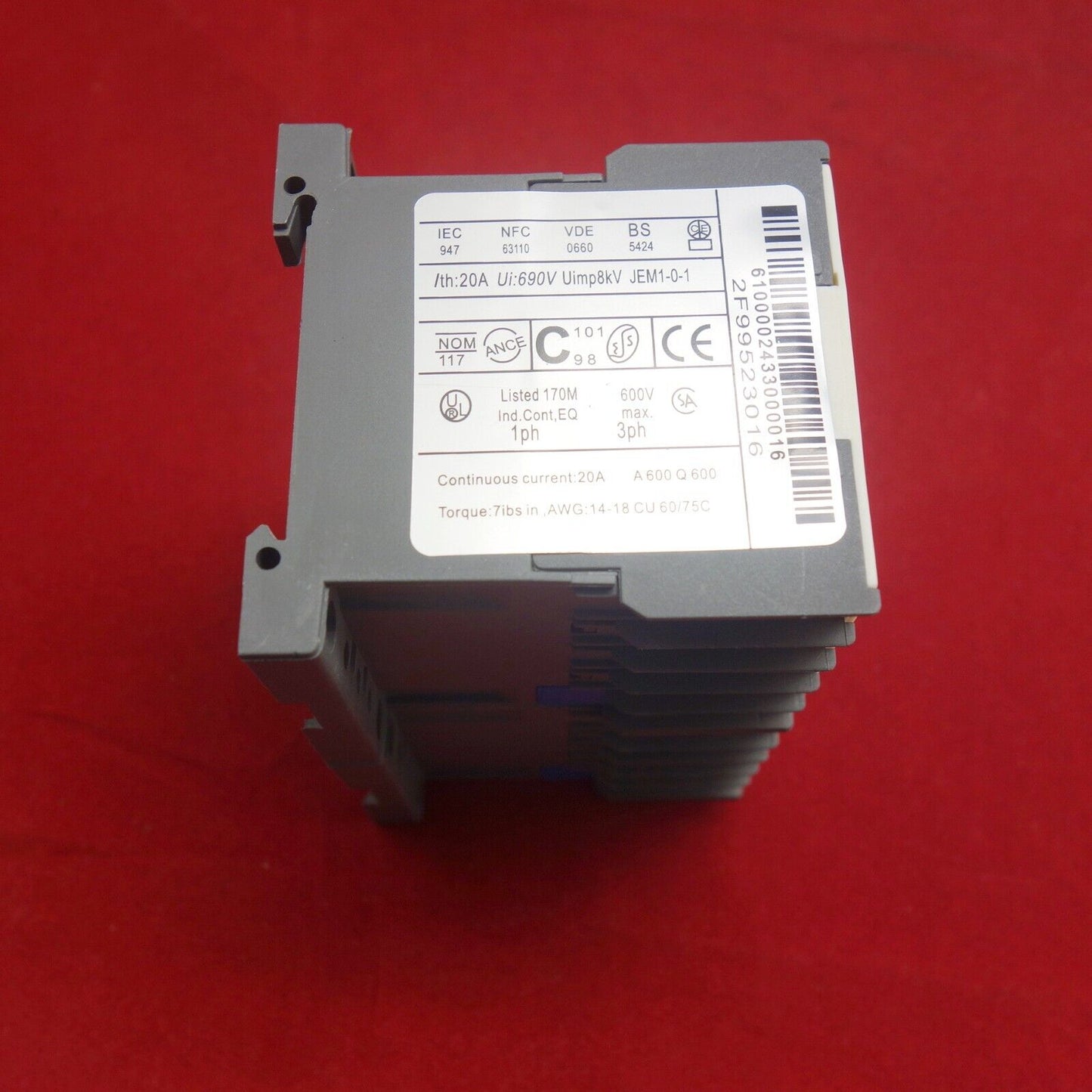 1PC Reversing FITS LC2 K0601 Mechanical Interlock CONTACTOR 6A 220V AC 50/60HZ