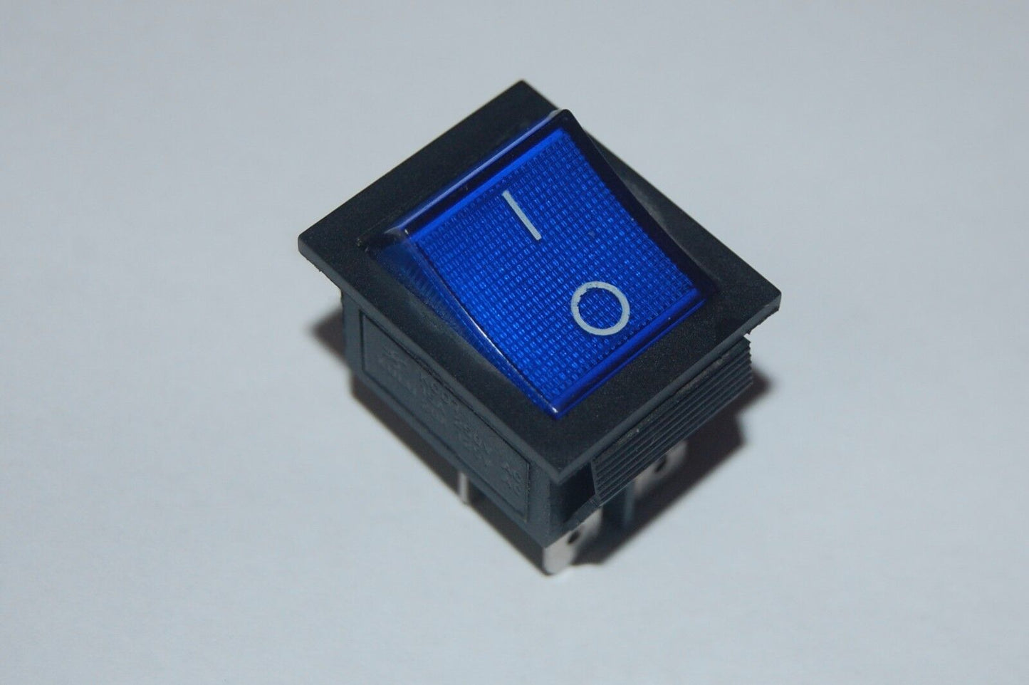 5Pcs BLUE Light Illuminated 2 Position Boat Rocker Switch 6 Pin ON-ON 220V AC
