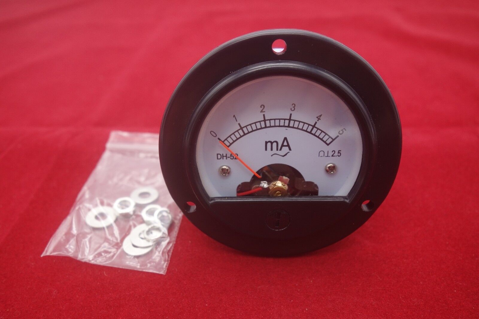 1pc AC 0-5MA Round Analog Ammeter Panel AMP Current Meter Dia. 66.4mm DH52