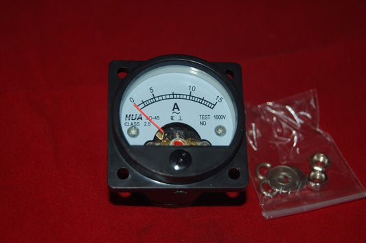 AC 0-15A Analog Ammeter Panel AMP Current Meter SO45 directly Connect
