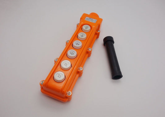 1PC Hoist And Crane Pendant Control Station Switch 6 Buttons COB-63 Symbol Type