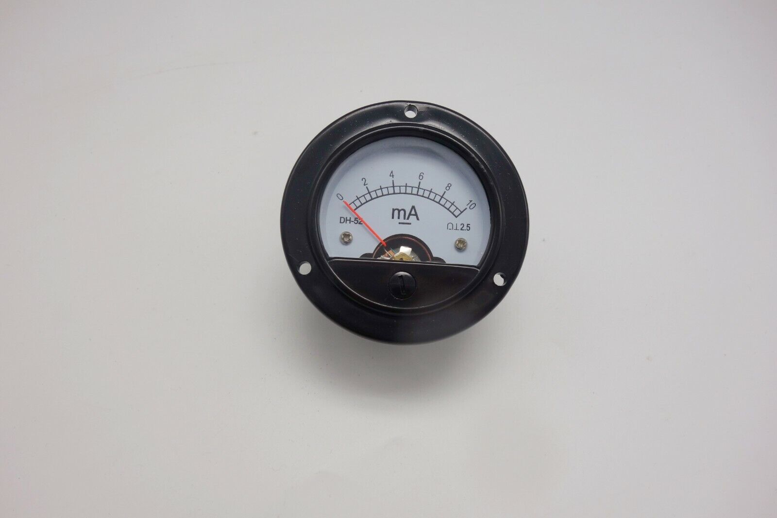 DC 0- 10mA Round Analog Ammeter Panel Current Dia. 66.4mm DH52 direct connect