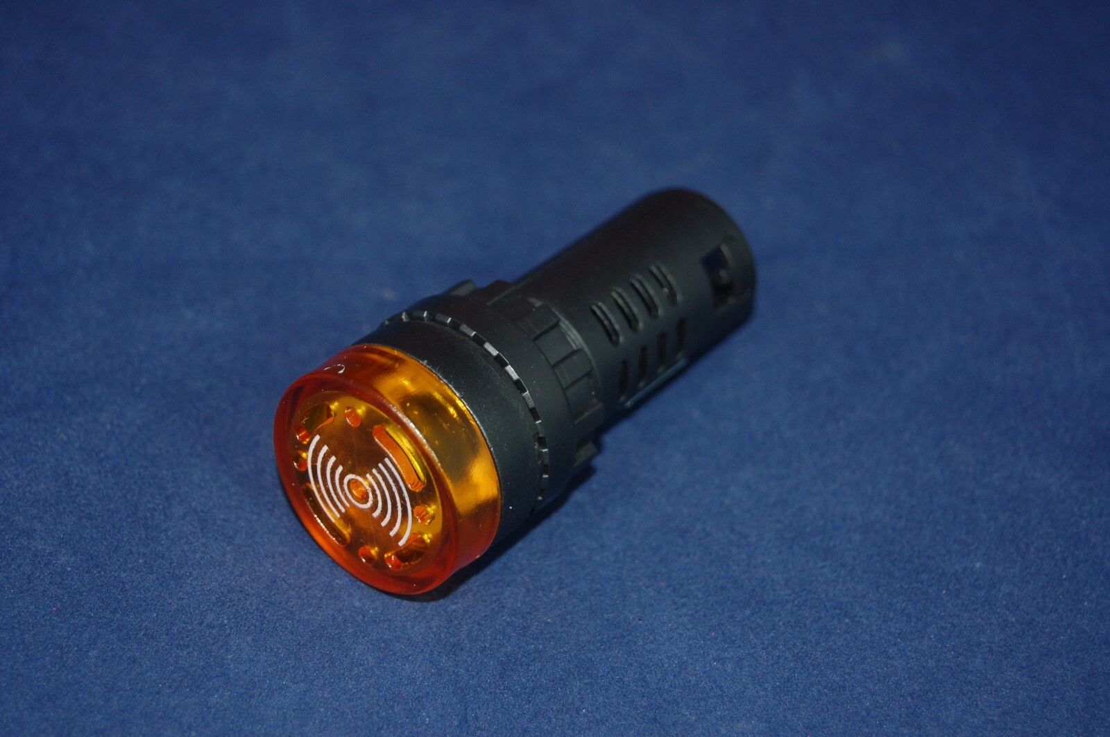 1pc 220V 22mm Flash Light Yellow LED Active Buzzer Beep Indicator  Intermittent