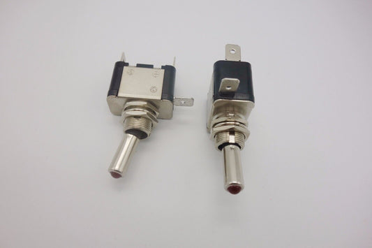 2PCS Car 12V 20A ON-OFF Red LED Light Toggle Rokcer Switch SPST