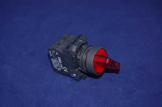 22mm ILLUMINATED Selector switch 3 Position Fits RED XB5AK134J5 12V Maintained