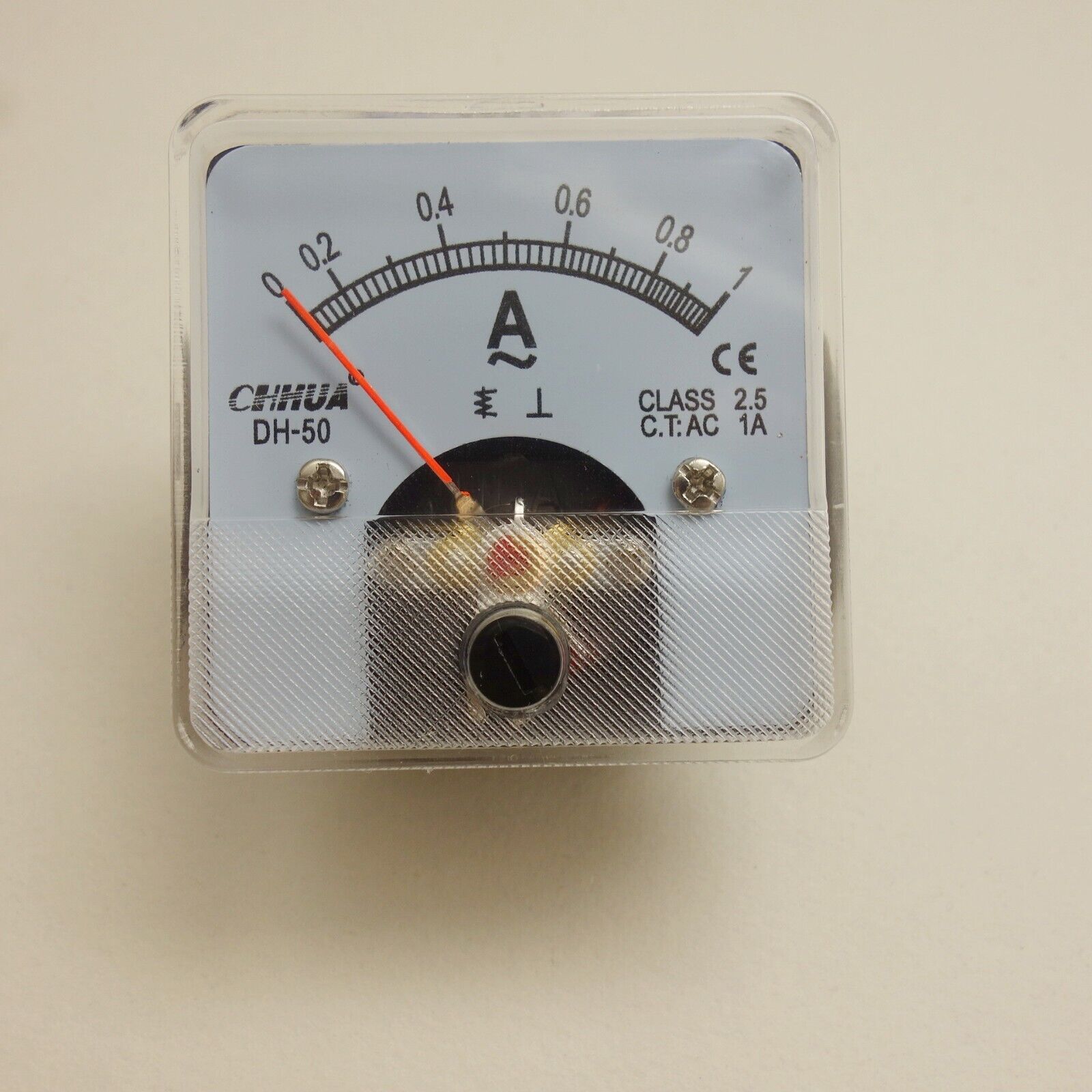 1PC AC  1A Analog Ammeter Panel AMP Current Meter 50*50mm 0-1A