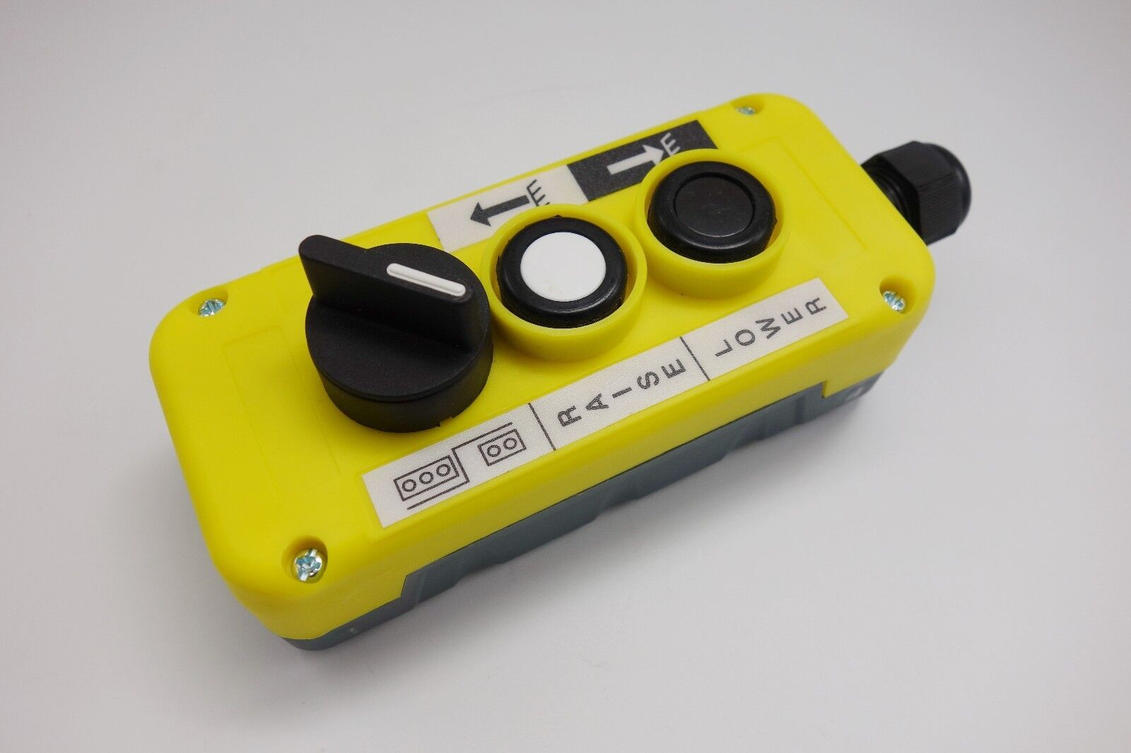 1PC New 2 Buttons with select Hand Remote Hoist Crane Pendant Control Station