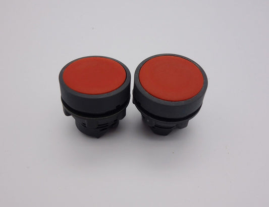 2PC 22MM PUSHBUTTON SWITCH HEAD FITS ZB5 AA4 RED color for XB5AA42 Parts