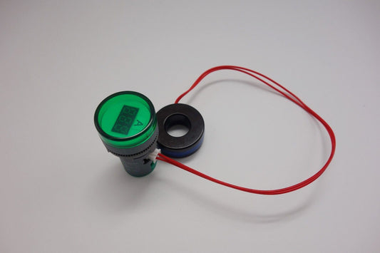 22MM Green  3 digital LED AC 0-100A Ammeter AMP Current meter Pilot Light type