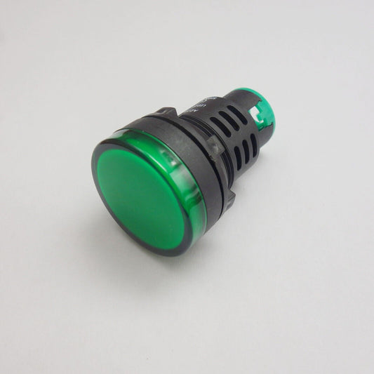2PCS Pilot light Green Led Lamp Panel Cutout Dia. 30mm Screw Terminal 220V AC