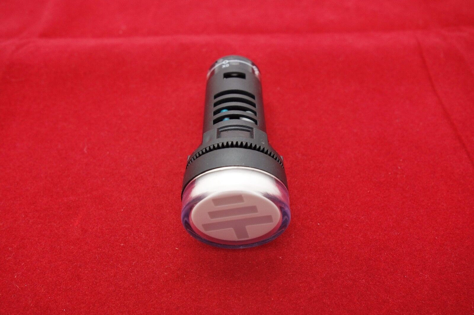 2PCS Cutout 22mm Red LED Connect Ground Symbol Signal Indicator light Lamp 110V