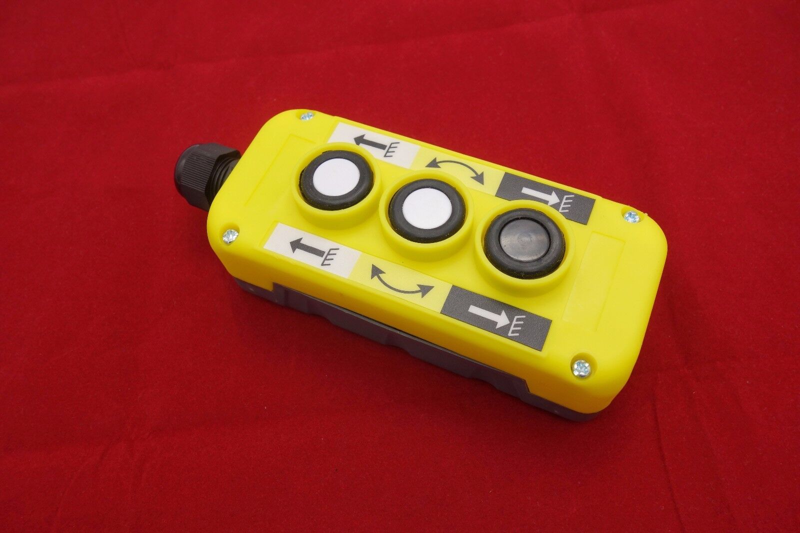 1PC 3 Buttons Hand Remote Hoist And Crane Pendant Control Station T-2