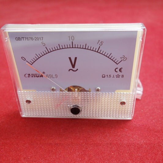 1PC AC 0-20V Analog VOLTMETER Voltage Meter 65*80MM 69L9 direct connect