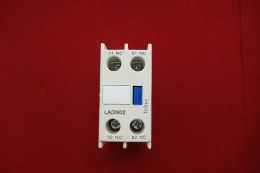 1PC Auxiliary Contact Block Fits LADN02 2NC Use for LC1D NEW TYPE CONTACTOR