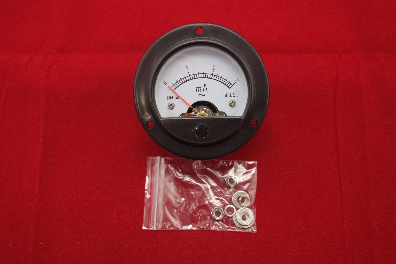 1pc AC 0-3MA Round Analog Ammeter Panel AMP Current Meter Dia. 66.4mm DH52