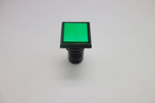 1PC Square Pilot light Green Color Led Lamp Cutout 22mm Screw Terminal 110V AC 