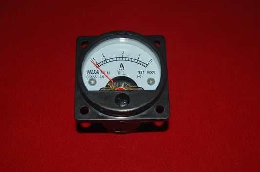 AC 0-5A Analog Ammeter Panel Current Meter SO45  directly Connect