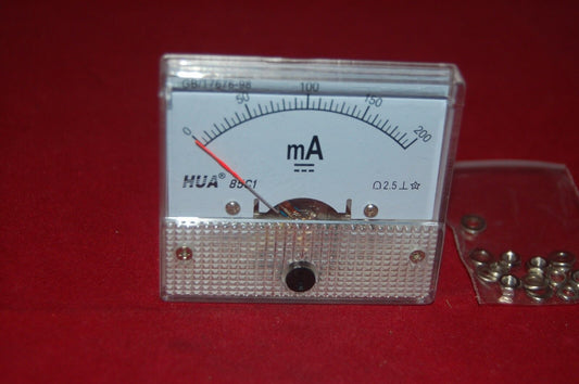 1PC DC 200mA Analog Ammeter Panel Current Meter 85C1 0-200mA DC directly Connect