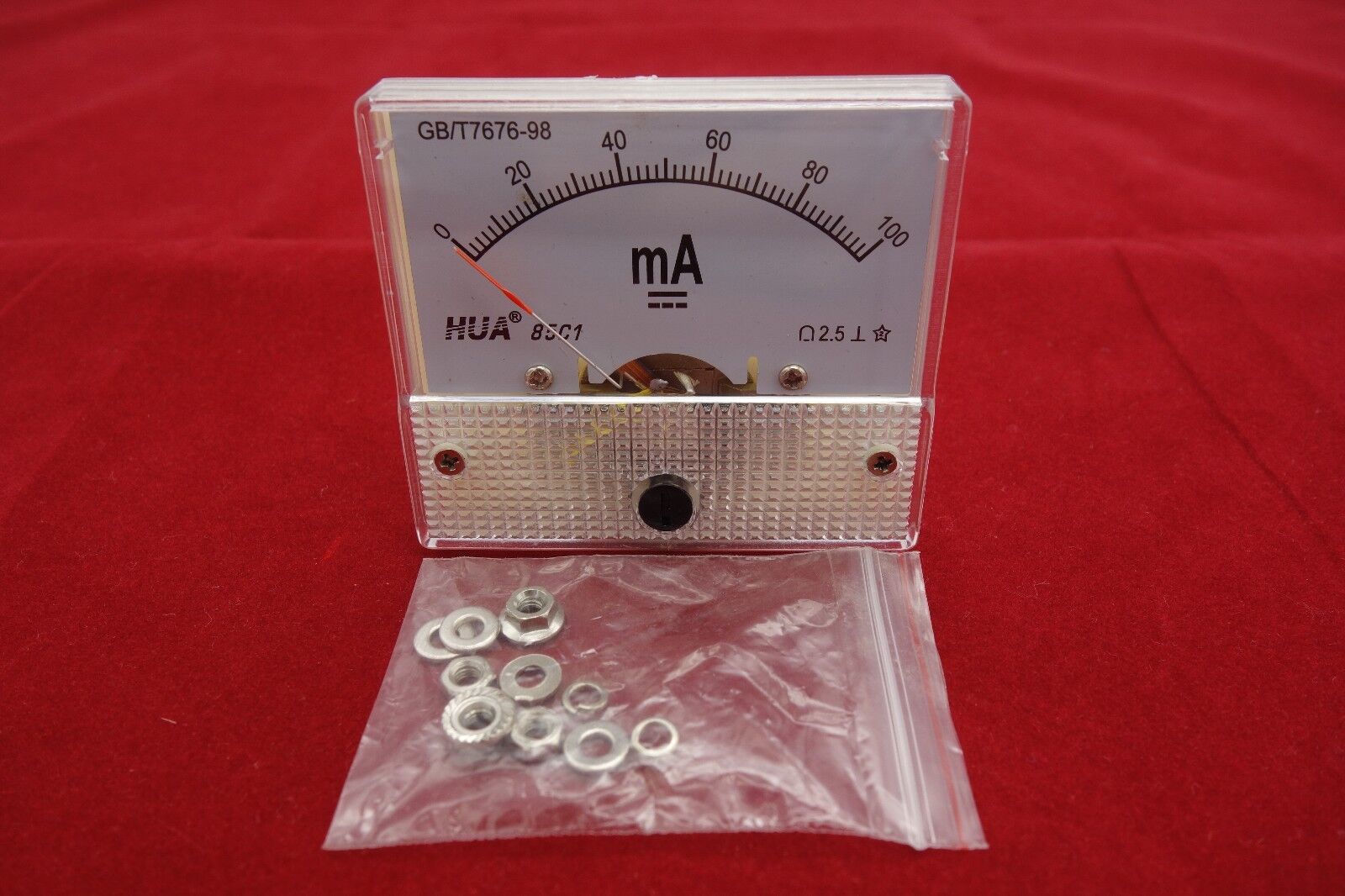 1PC DC 100mA Analog Ammeter Panel Current Meter 85C1 0-100mA directly Connect