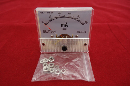 1PC DC 100mA Analog Ammeter Panel Current Meter 85C1 0-100mA directly Connect