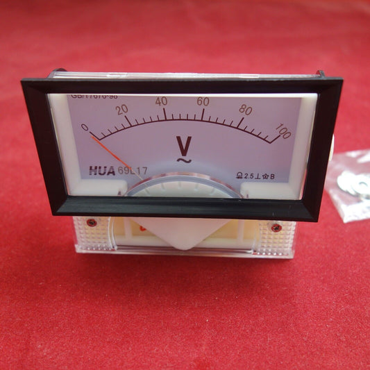 1PC AC 0-100V Analog VOLTMETER Voltage Meter 69L17 69L9 direct connect