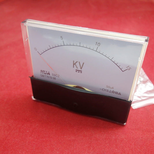 DC 0-15KV 50uA Analog Voltmeter Analogue Voltage Panel meter 100x120mm 59C2