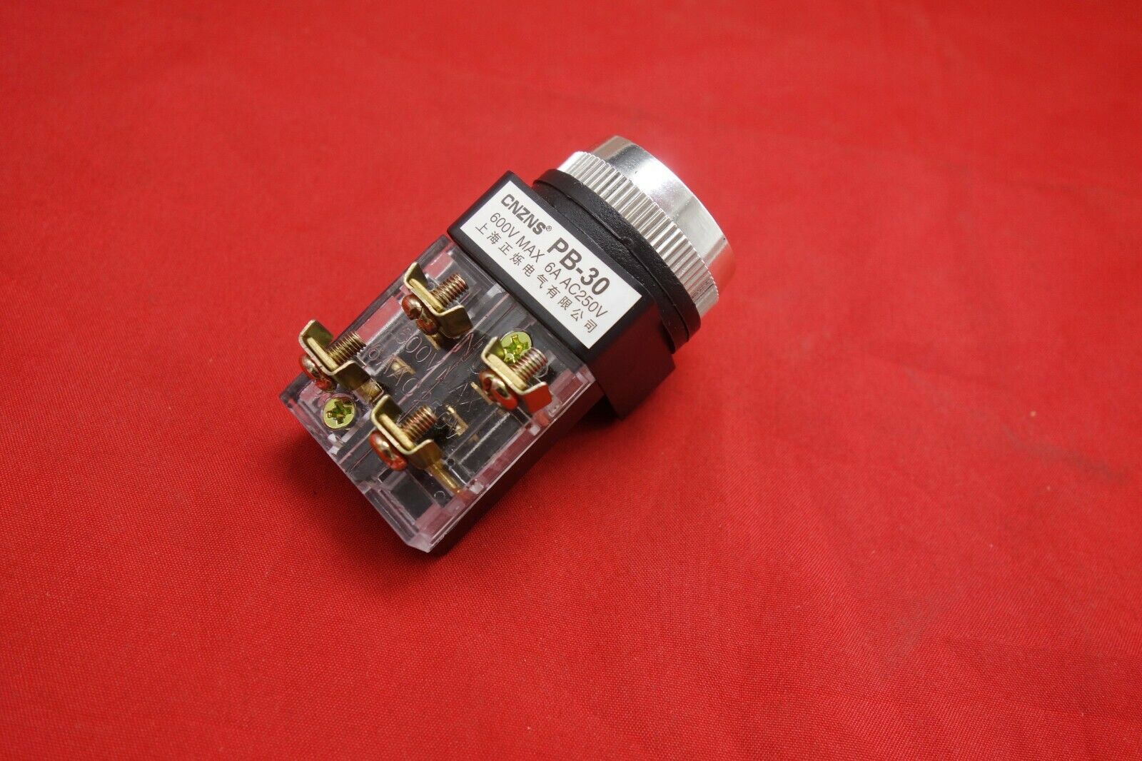 1PC NEW Cutout Dia. 30MM Green Momentary PUSH BUTTON Switch 1NO/1NC PB30