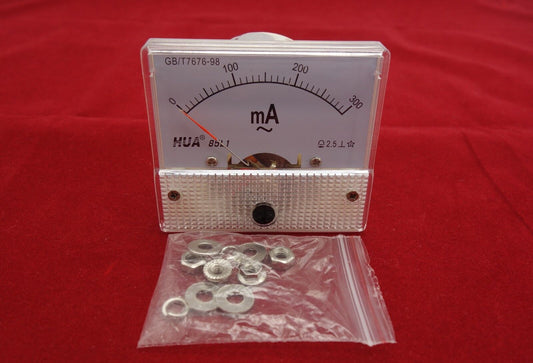 AC 300mA Analog Ammeter Panel AMP Current Meter 85L1 0-300mA  directly connected