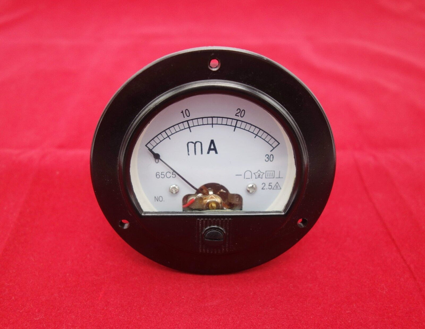 DC 0-30mA Round Analog Ammeter Panel AMP Meter Dia. 90mm directly Connect