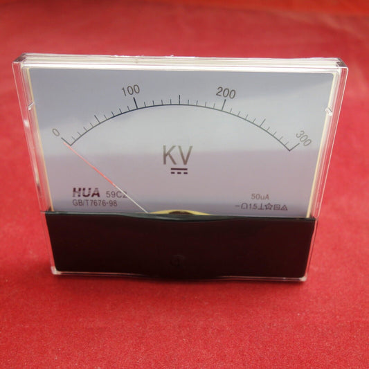 DC 0-300KV 50uA Analog Voltmeter Analogue Voltage Panel meter 100x120mm 59C2