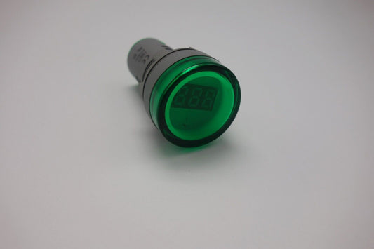 1pc 22MM Green AC 50-500V 3 digital LED Voltmeter Voltage meter Pilot Light type