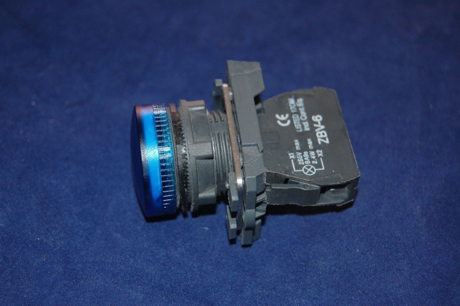1PC 22MM XB5 BLUE Pilot light with LED FITS XB5 AVB6 24V AC/DC