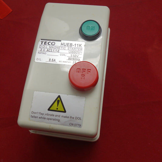AC 110V Coil 5.5-8.5A 3 Phase Control Motor Magnetic Starter HUEB-11K
