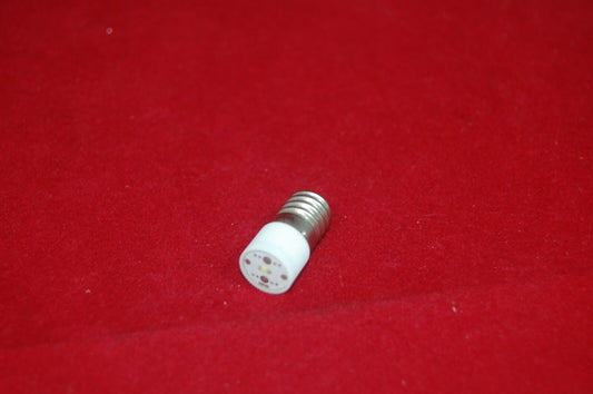 5PCS E10 LED BULB 24V AC/DC RED COLOR  Base Dia. 9mm