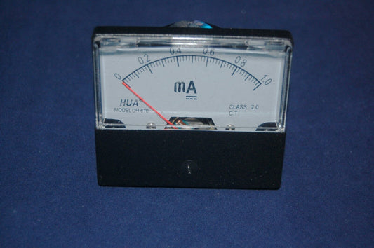 DC 1mA Analog Ammeter Panel AMP Current Meter DC 0-1mA 60*70mm directly Connect