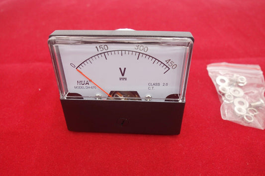1PC DC 0-450V Analog Voltmeter Panel Voltage Meter  670 60*70mm directly Connect