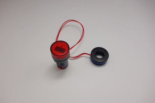 22MM RED 3 digital LED AC 0-100A Ammeter AMP Current meter Pilot Light type