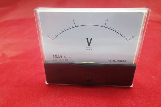 DC 0-15V  Analog Voltmeter Analogue Voltage Panel meter 100x120mm 59C2