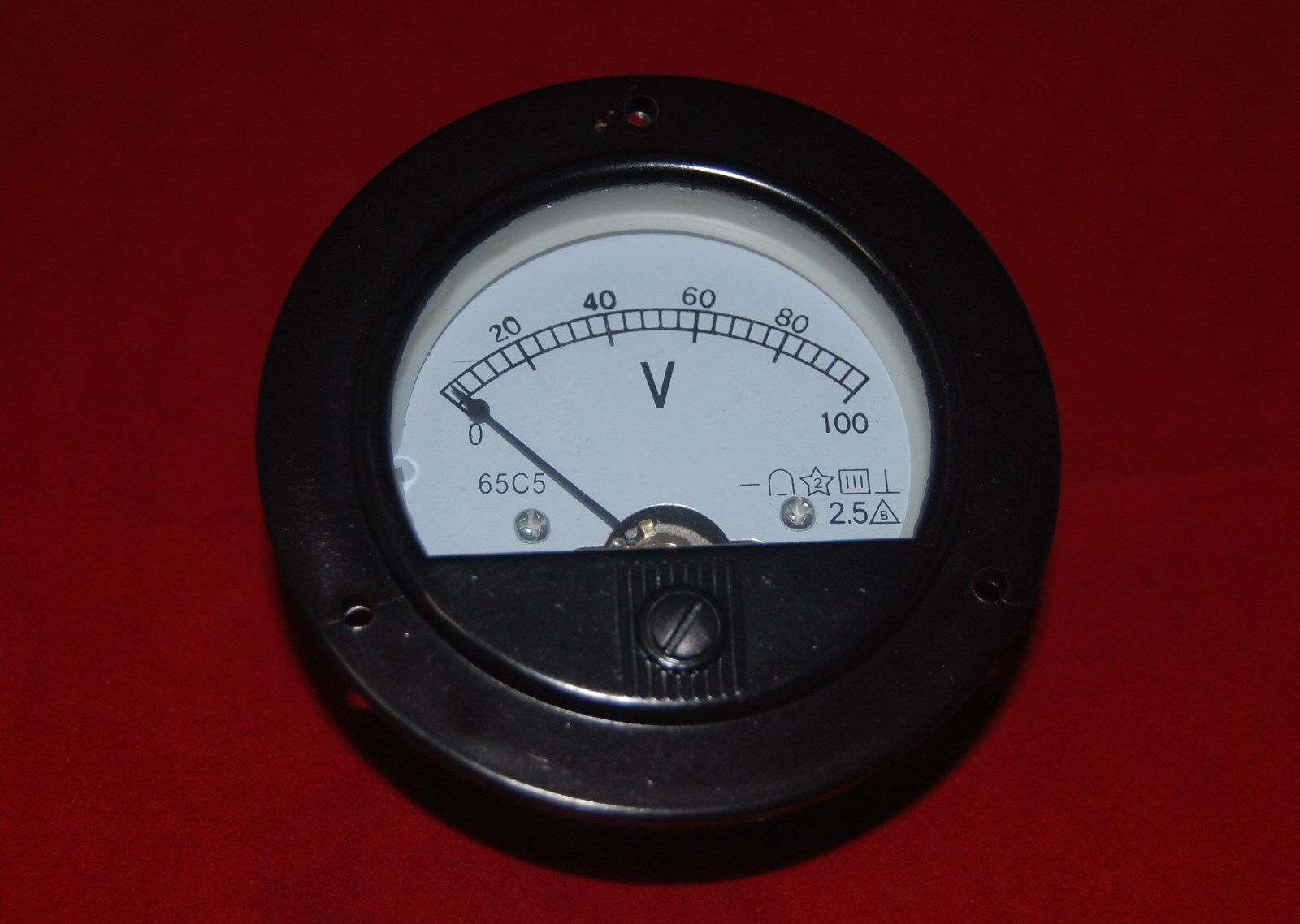DC 0-100V Analog Voltmeter Voltage Panel Meter Dia. 90mm DH62 direct Connect