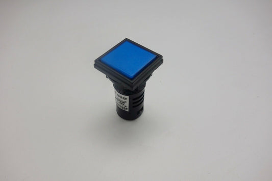 1PC Square Pilot light Blue Color Led Lamp Cutout 22mm Screw Terminal 110V AC 