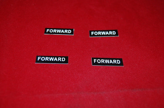 10PCS 8X27mm English Marked Legend Plate Fits ZBY 023** Thickness 0.45mm