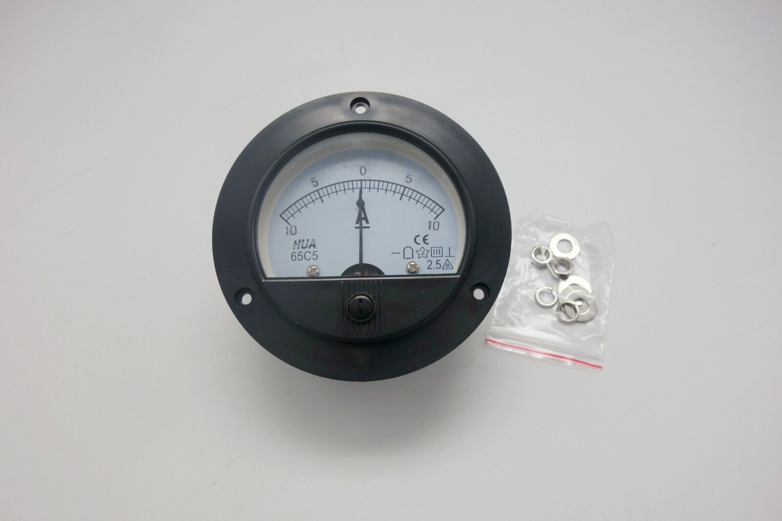 DC Minus Zero Plus -10A-0+10A Analog Dia.90mm Analogue Ammeter AMP Panel meter