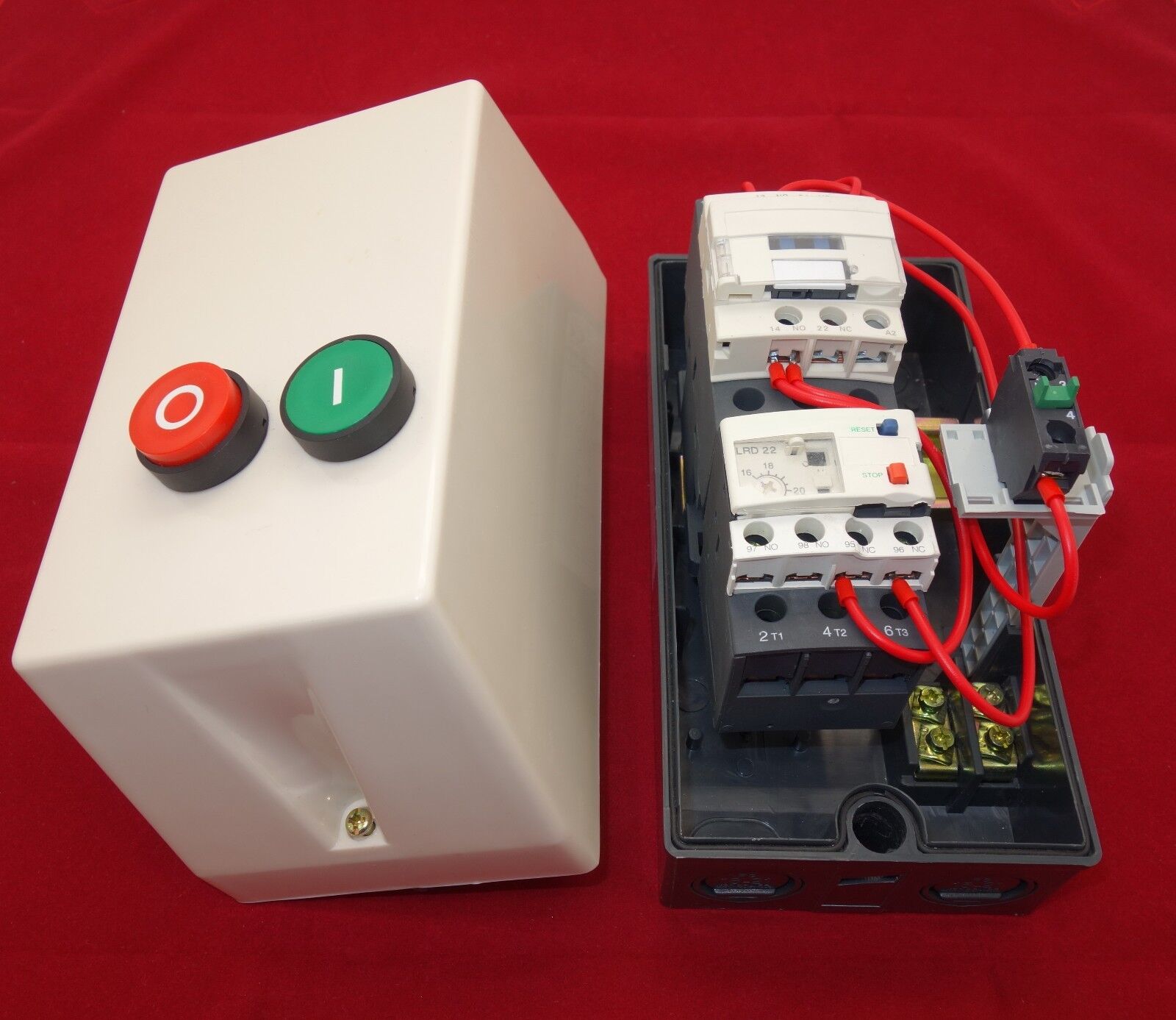 1PC Motor Magnetic Starter Fits New Style LE1D25 16-24A  220V AC 5.5KW 7.5HP