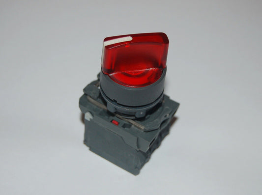 22mm ILLUMINATED Selector switch 3 Position Fits RED XB5AK134B5 24V Latching