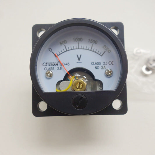 1PC DC 0- 2000V Analog Voltmeter Analogue Voltage panel meter SO45 2000V/3A