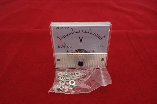 DC 0-15V Analog 85C1 56*64mm Voltage Analogue Panel meter directly Connect