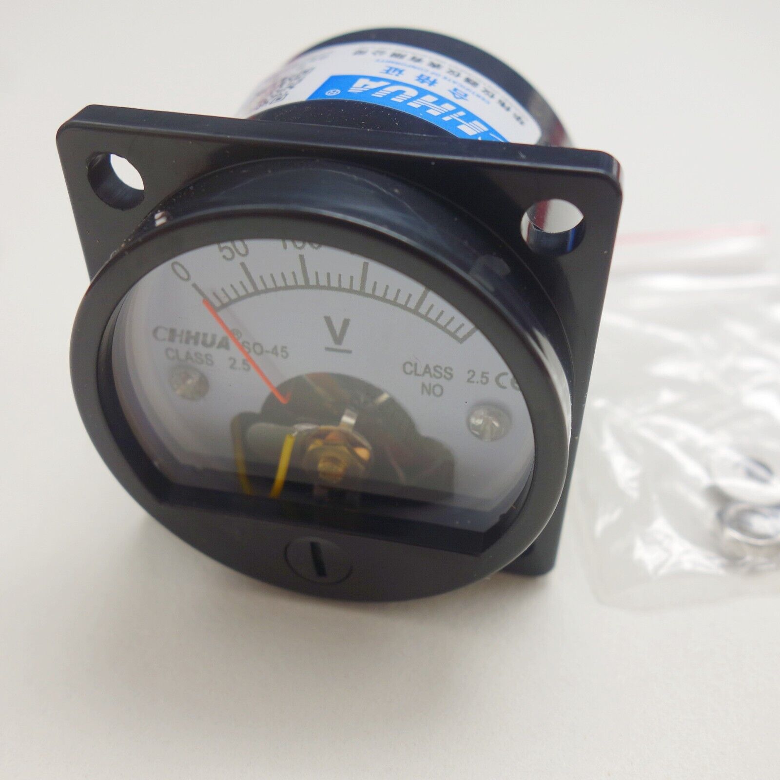 DC 0-250V Analog Voltmeter Analogue Voltage panel meter SO45 directly Connect